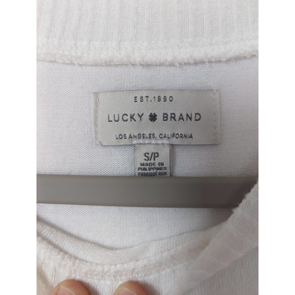 Lucky Brand Womens Longsleeve White Shirt Size S/P - Picture 5 of 7